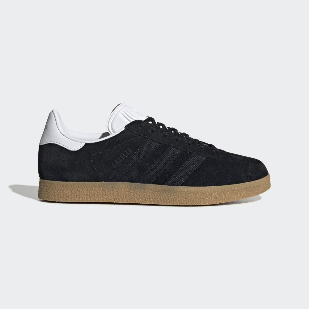 Adidas Men's Gazelle Originals Shoes Black/White Ireland EE5524